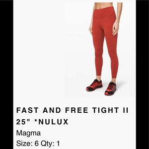 Fast and free Tight II 25” NULUX - color Magma